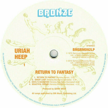 Hanglemez Uriah Heep - Return To Fantasy (LP) - 7