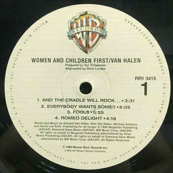 Vinyl Record Van Halen - Women And Children First (Remastered) (LP) - 2