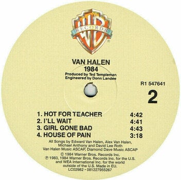 Disque vinyle Van Halen - 1984 (LP) - 3
