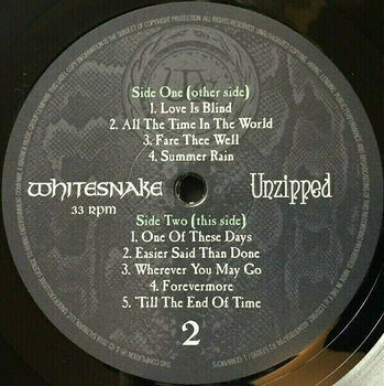 Vinyl Record Whitesnake - Unzipped (2 LP) - 4