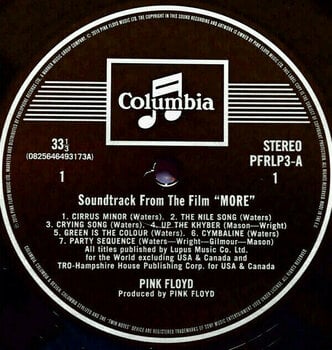 Vinyl Record Pink Floyd - More (Ost) (2011 Remastered) (LP) - 2