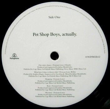 Hanglemez Pet Shop Boys - Actually (2018 Remastered) (LP) - 2