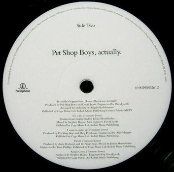 Hanglemez Pet Shop Boys - Actually (2018 Remastered) (LP) - 3