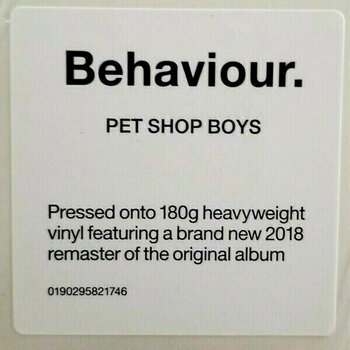 LP Pet Shop Boys - Behaviour (LP) - 2