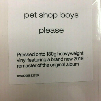 Disco de vinilo Pet Shop Boys - Please (2018 Remastered) (LP) - 7