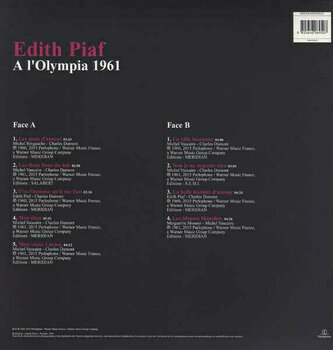 Disco in vinile Edith Piaf - A L'Olympia 1961 (LP) - 2