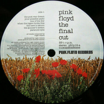 Vinyl Record Pink Floyd - Final Cut (2011 Remastered) (LP) - 2