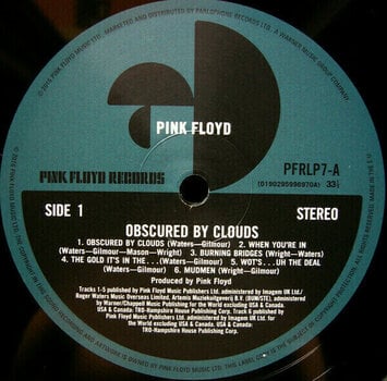 Vinylskiva Pink Floyd - Obscured By Clouds (2011 Remastered) (LP) - 2
