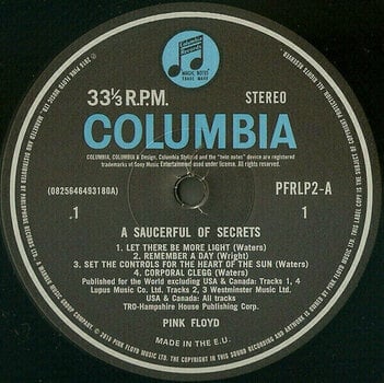 LP deska Pink Floyd - A Saucerful Of Secrets - 2011 Remastered (LP) - 2