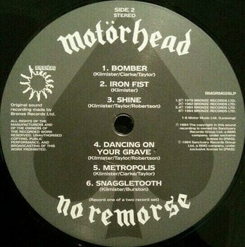 Vinyl Record Motörhead - No Remorse (LP) - 8