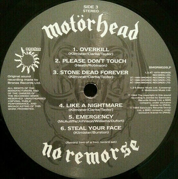 Vinylplade Motörhead - No Remorse (LP) - 9