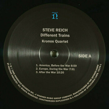 Vinyl Record Steve Reich - Different Trains  Electric Co (LP) - 3