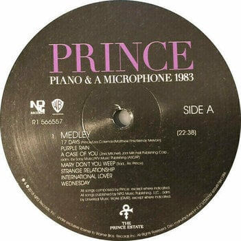 Disco de vinilo Prince - Piano & A Microphone 1983 (LP) - 3
