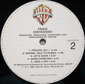 Vinyl Record Prince - Controversy (LP) - 4