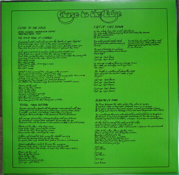 Vinyl Record Yes - Close To The Edge (LP) - 6