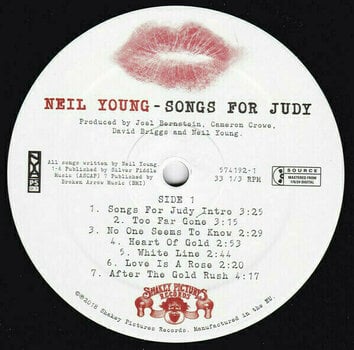 Vinyl Record Neil Young - Songs For Judy (LP) - 7