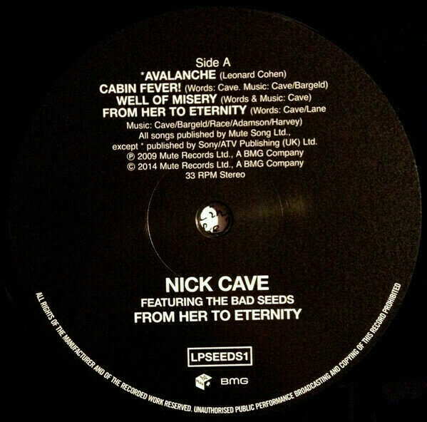 Nick Cave &amp; The Bad Seeds From Her To Eternity (Vinyl LP) NV8122
