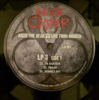 Vinyl Record Alice Cooper - Alice Cooper - Raise The Dead - Live From Wacken (3 LP) - 7