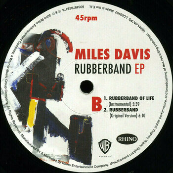 Vinyl Record Miles Davis - RSD - Rubberband 12' (LP) - 4