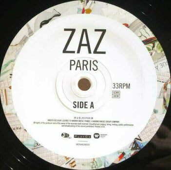 Disque vinyle ZAZ - Paris (LP) - 12