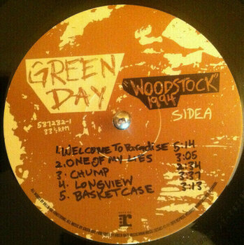 Vinyl Record Green Day - Rsd - Woodstock 1994 (LP) - 2