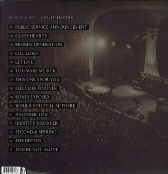 Disco de vinilo Of Mice And Men - Live At Brixton (2 LP + DVD) - 3