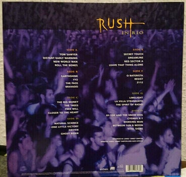 Schallplatte Rush - Live In Rio (4 LP Box Set) - 2