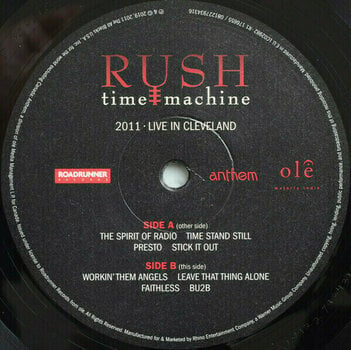 Vinyl Record Rush - Time Machine 2011: Live in Cleveland (4 LP Box Set) - 3