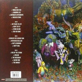 Disco in vinile Slash - World On Fire (Blue & Yellow Vinyl) (Limited Edition) (2 LP) - 3