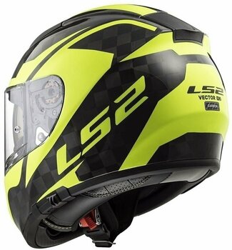 Helm LS2 FF397 Vector C Evo Shine Carbon H-V Yellow L Helm - 3