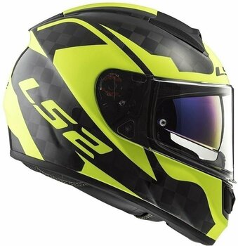 Kask LS2 FF397 Vector C Evo Shine Carbon H-V Yellow L Kask - 6