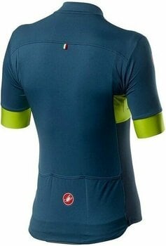 Cycling jersey Castelli Prologo VI Mens Jersey Light Steel Blue/Chartreuse/Dark Steel Blue XL - 2