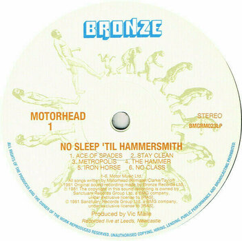 Disque vinyle Motörhead - No Sleep 'Til Hammersmith (LP) - 3