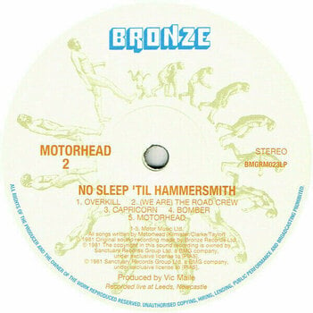 Vinyl Record Motörhead - No Sleep 'Til Hammersmith (LP) - 4