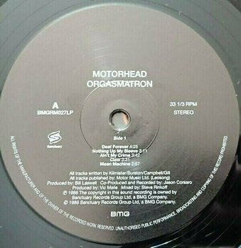 Disco de vinil Motörhead - Orgasmatron (LP) - 5