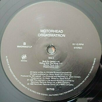 LP Motörhead - Orgasmatron (LP) - 6