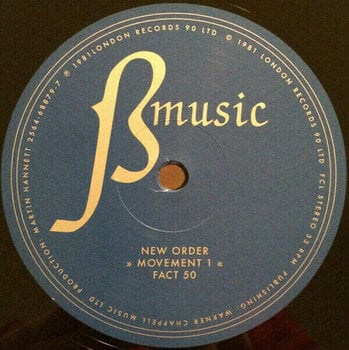 Vinyl Record New Order - Movement (Remastered) (LP) - 3