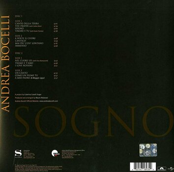 Disque vinyle Andrea Bocelli - Sogno Remastered (2 LP) - 2