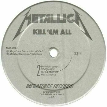 Vinyl Record Metallica - Kill 'Em All (LP) - 3