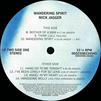 Vinyl Record Mick Jagger - Wandering Spirit (2 LP) - 6