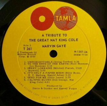 Vinylskiva Marvin Gaye - A Tribute To The Great Nat (LP) - 4
