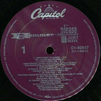 Vinyl Record MC Hammer - Please Hammer Don't Hurt (LP) - 3