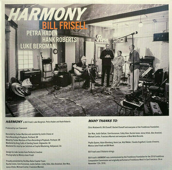 Грамофонна плоча Bill Frisell - Harmony (2 LP) - 4