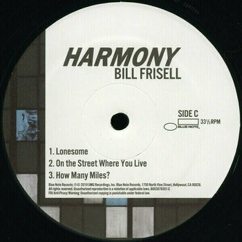 Vinyl Record Bill Frisell - Harmony (2 LP) - 7