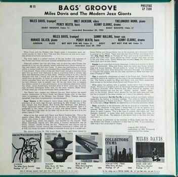 Vinylskiva Miles Davis - Bags Groove (LP) - 2
