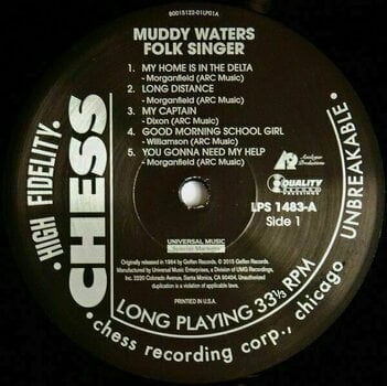 Vinyl Record Muddy Waters - Folk Singer (LP) - 4