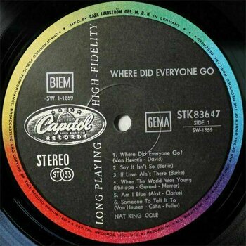 Vinylskiva Nat King Cole - Where Did Everyone Go? (2 LP) - 3