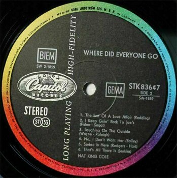 Disc de vinil Nat King Cole - Where Did Everyone Go? (2 LP) - 4