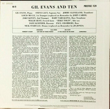 Disque vinyle Gil Evans - Gil Evans and Ten (LP) - 4