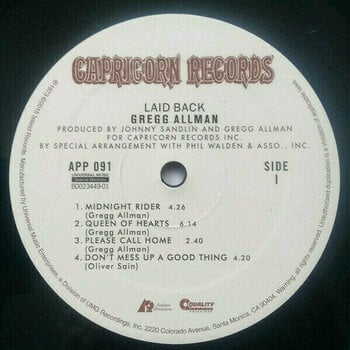 Vinylplade Gregg Allman - Laid Back (LP) - 3